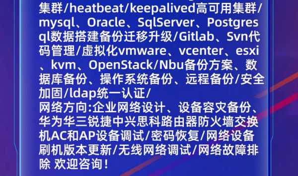 网络布线/维护·IT外包服务器代运维故障排除 网络布线/维护·IT外包服务器代运维故障排除